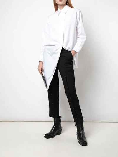 Yohji Yamamoto High Rise Slim-fit Trousers In Black | ModeSens
