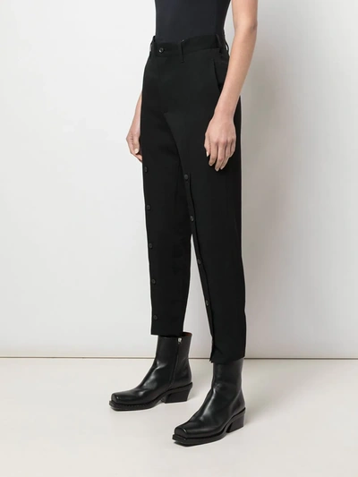 HIGH RISE SLIM-FIT TROUSERS
