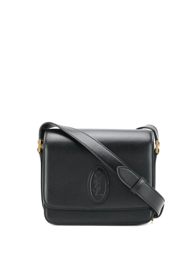 Shop Saint Laurent Le 61 Saddle Shoulder Bag In Black