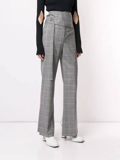 Shop Eudon Choi Carolyn Trousers In Grey