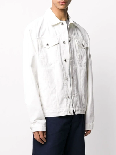 Shop Katharine Hamnett Oversized Denim Jacket In White