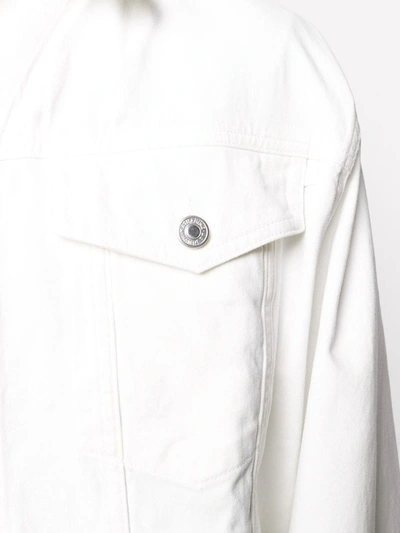 Shop Katharine Hamnett Oversized Denim Jacket In White
