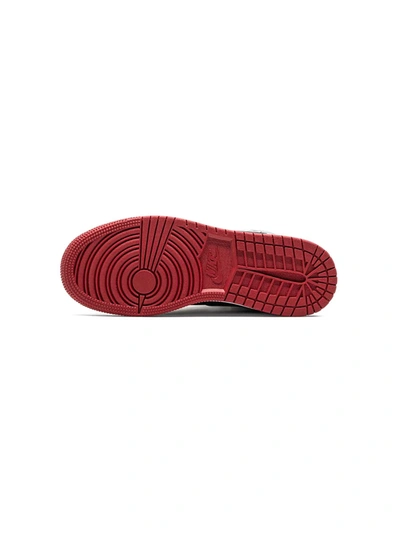 Shop Jordan Air  1 Mid "black/gym Red/metallic Silver" Sneakers