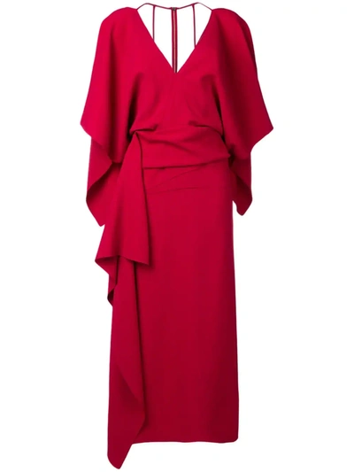 Shop Roland Mouret Vincent Dress In Red