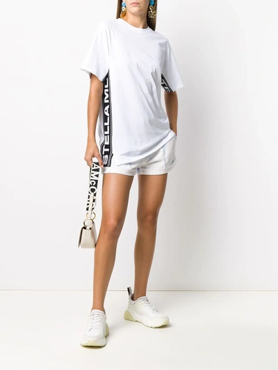 Shop Stella Mccartney Logo Tape T-shirt In White