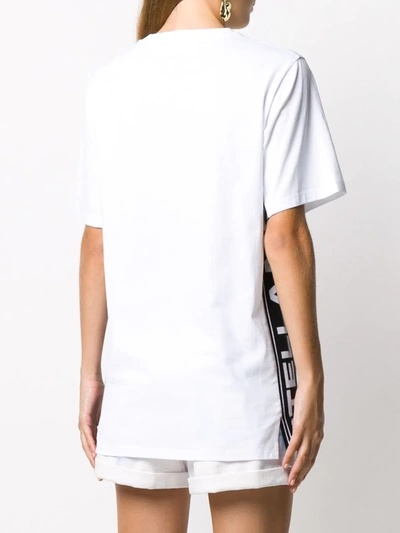 Shop Stella Mccartney Logo Tape T-shirt In White