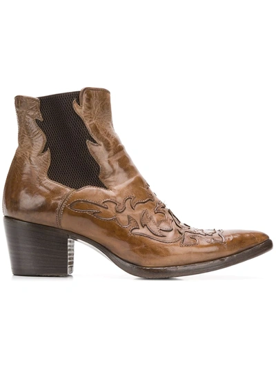 Shop Alberto Fasciani Ursula Cowboy Boots In Brown