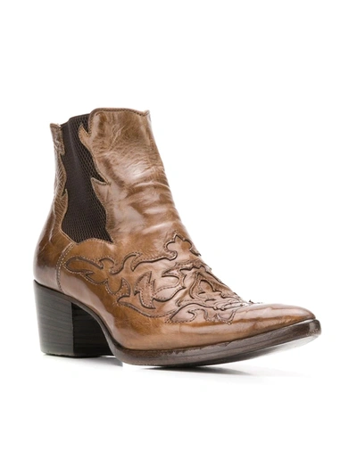 Shop Alberto Fasciani Ursula Cowboy Boots In Brown