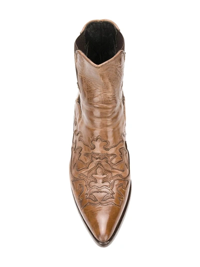 Shop Alberto Fasciani Ursula Cowboy Boots In Brown