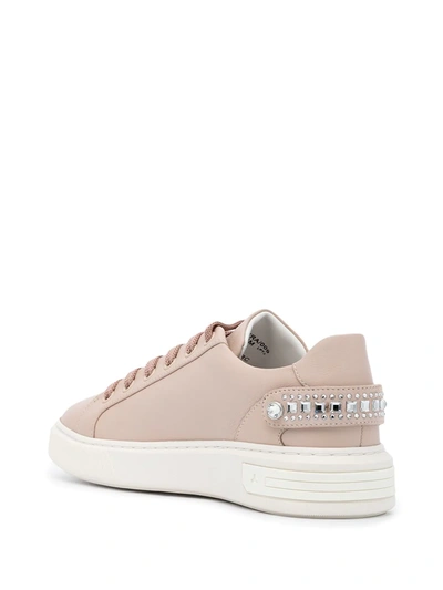 Shop Bally Malya Leather Sneakers In Pink