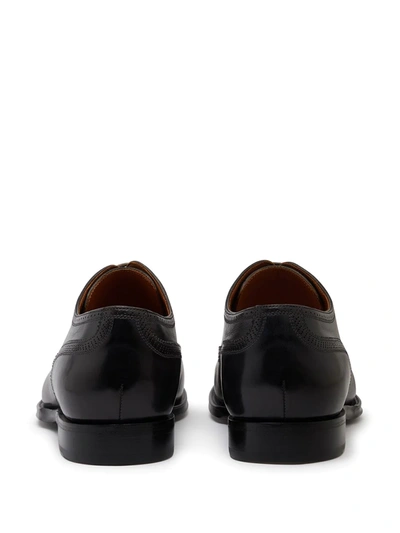 Shop Dolce & Gabbana Brogue Detail Derby Shoes In Brown