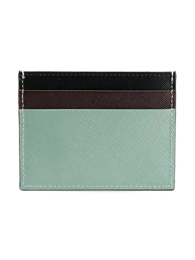 Shop Marni Slim Card Holder In Green