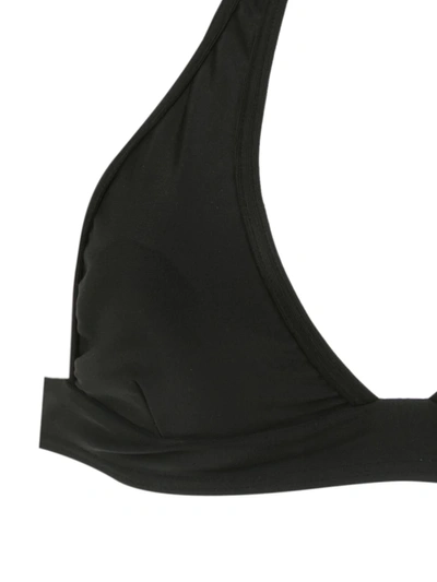 Shop Amir Slama Plain Bikini Top In Black