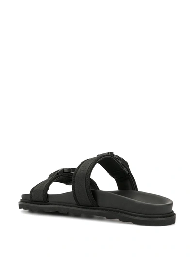 BOTTEGA VENETA BUCKLED SLIDERS - 黑色