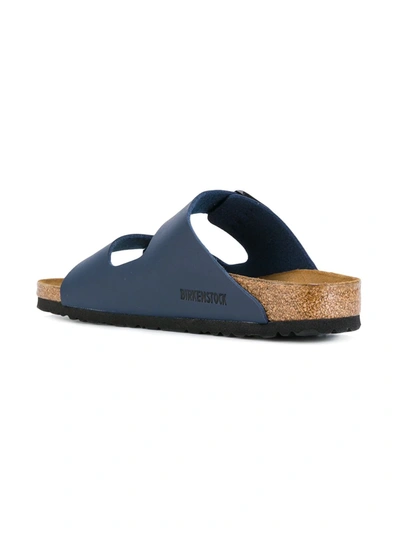 Shop Birkenstock Arizona Flat Sandals In Blue