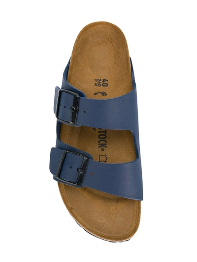 Shop Birkenstock Arizona Flat Sandals In Blue