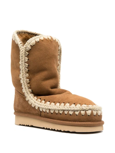 Shop Mou Eskimo 24 Ankle Boots In Brown