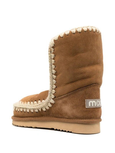 Shop Mou Eskimo 24 Ankle Boots In Brown