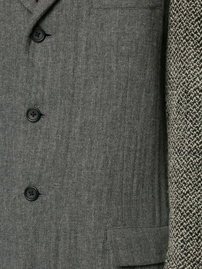Pre-owned Yohji Yamamoto Heavy Knit Arm Blazer In Grey