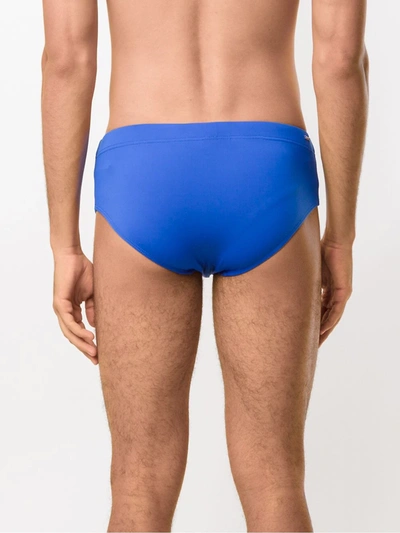 Shop Amir Slama Plain Trunks In Blue