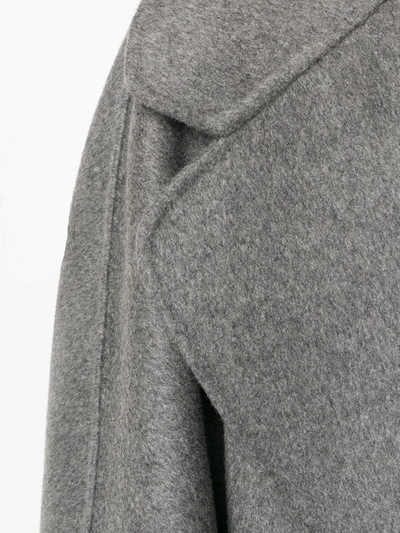 Shop Michael Kors Oversized Short Coat In Grey