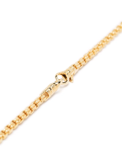 Shop Tom Wood Venetian Chain Double Gold-plated Sterling-silver Necklace In 金色