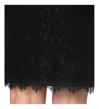 Shop Diane Von Furstenberg Cloe Lace Pencil Skirt In Black
