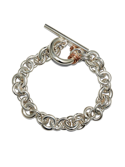 Spinelli Kilcollin Atlantis Silver And Rose Gold Bracelet In Silver