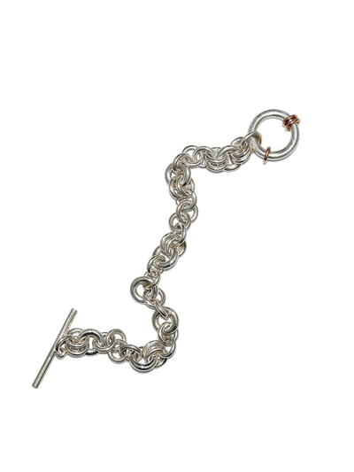 Spinelli Kilcollin Atlantis Silver And Rose Gold Bracelet In Silver