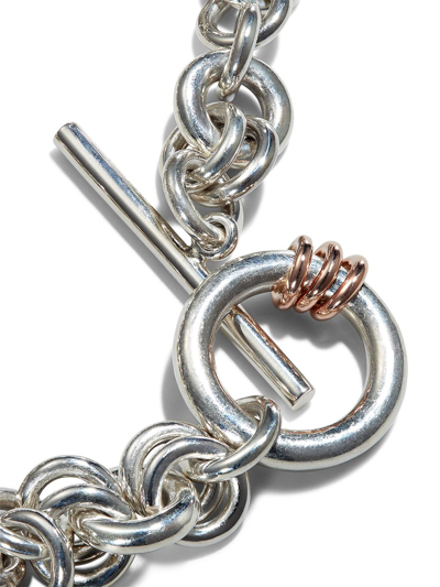 Spinelli Kilcollin Atlantis Silver And Rose Gold Bracelet In Silver