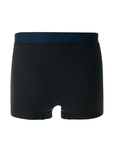 Shop Dolce & Gabbana Logo-waistband Boxer Briefs In Blue