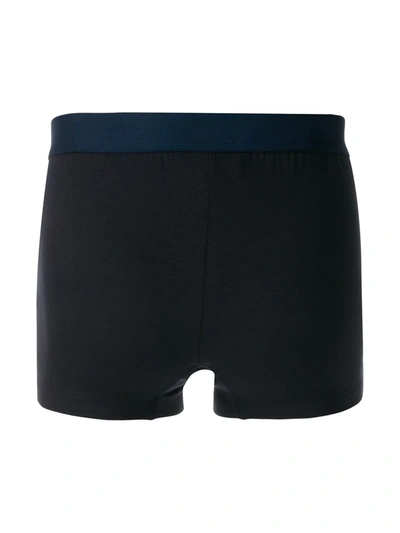 Dolce & Gabbana Two-way-stretch Cotton Jersey Boxers In Blue