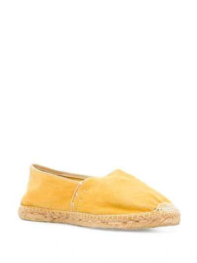 Pre-owned Gucci 1990s Suede Espadrilles In Yellow