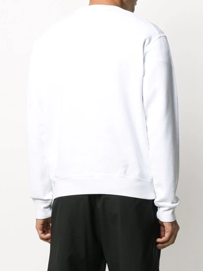 Shop Dsquared2 Icon Crew Neck Sweatshirt In White