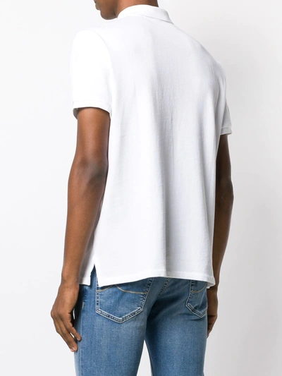 Polo Ralph Lauren Embroidered Logo Short-sleeve Polo Shirt In White