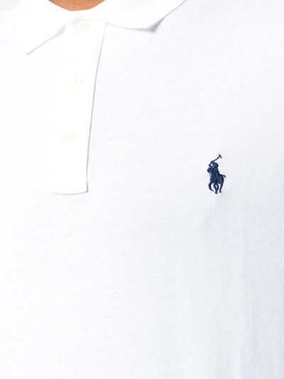 Polo Ralph Lauren Embroidered Logo Short-sleeve Polo Shirt In White