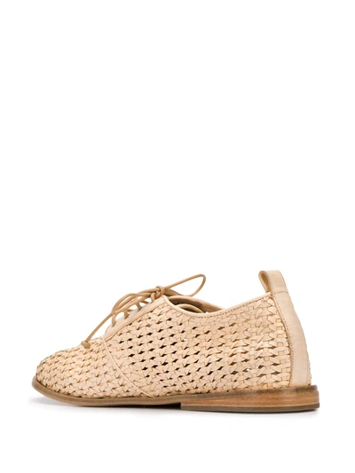 Shop Marsèll Woven Derby Shoes In Neutrals