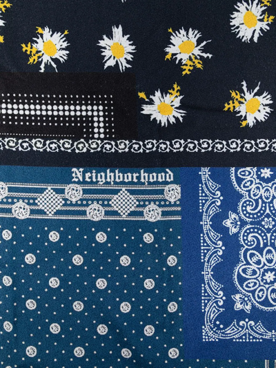 Shop Neighborhood Bandana-print Towel In Blau