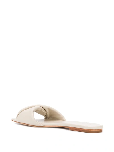 Shop Studio Amelia Padded-strap Slip-on Sandals In White