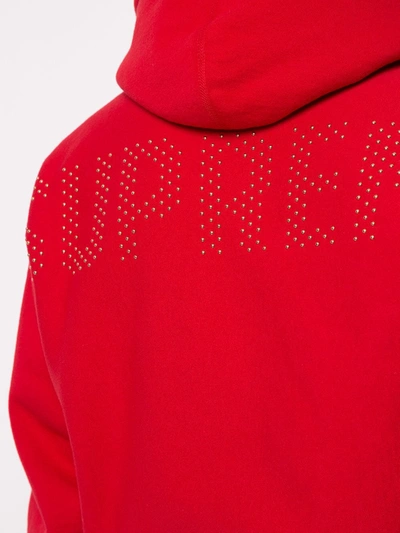 Shop Supreme Hooded Sweatshirt In Red/white