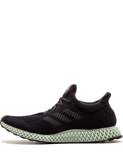 Adidas Originals Mens Core Black 4d Futurecraft Woven Trainers 8 In Black