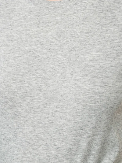 Vince Essential Crewneck Pima Cotton T-shirt In Grey