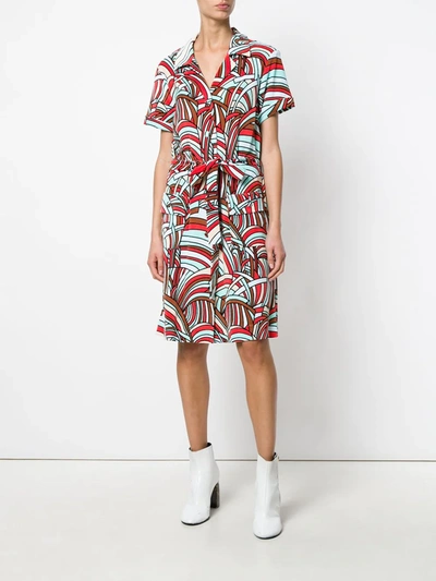 Shop La Doublej Onde Safari Dress In Multicolour