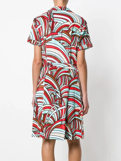 Shop La Doublej Onde Safari Dress In Multicolour