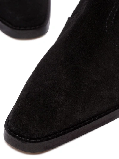 Shop Ganni Western-style Ankle Boots In Black