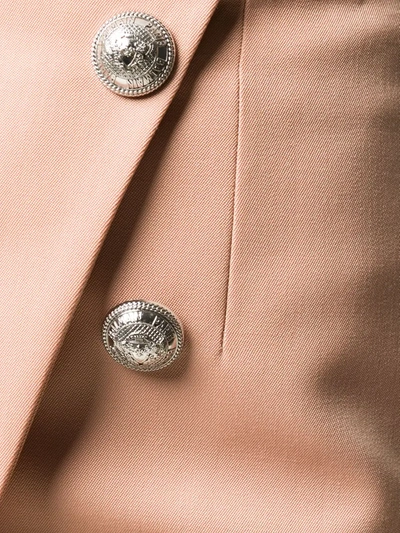 Balmain Stud-embellished Asymmetric Skirt In Neutrals