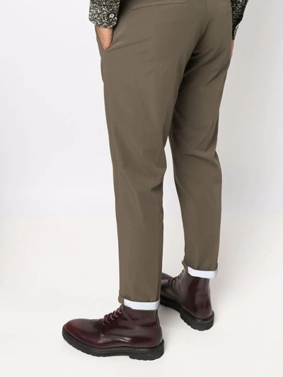 Shop Pt01 Slim-fit Chino Trousers In Grün