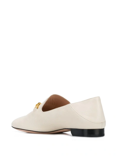 Shop Bally Bit-embellished Loafers In White