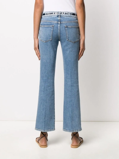 Shop Stella Mccartney Low-rise Cropped Jeans In Blue