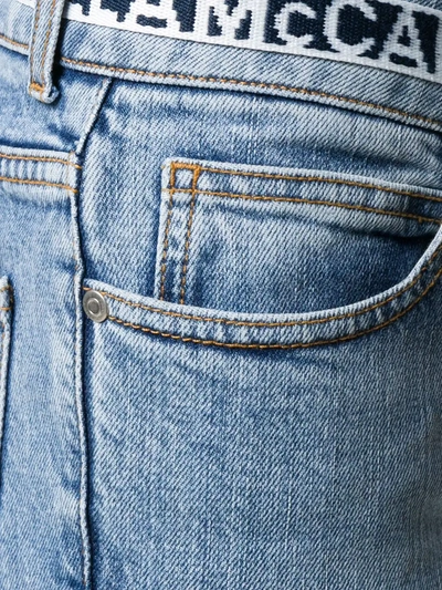 Shop Stella Mccartney Low-rise Cropped Jeans In Blue